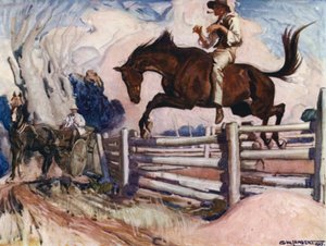 Illustrazione per Romance of Empire, Australia da George Washington Lambert